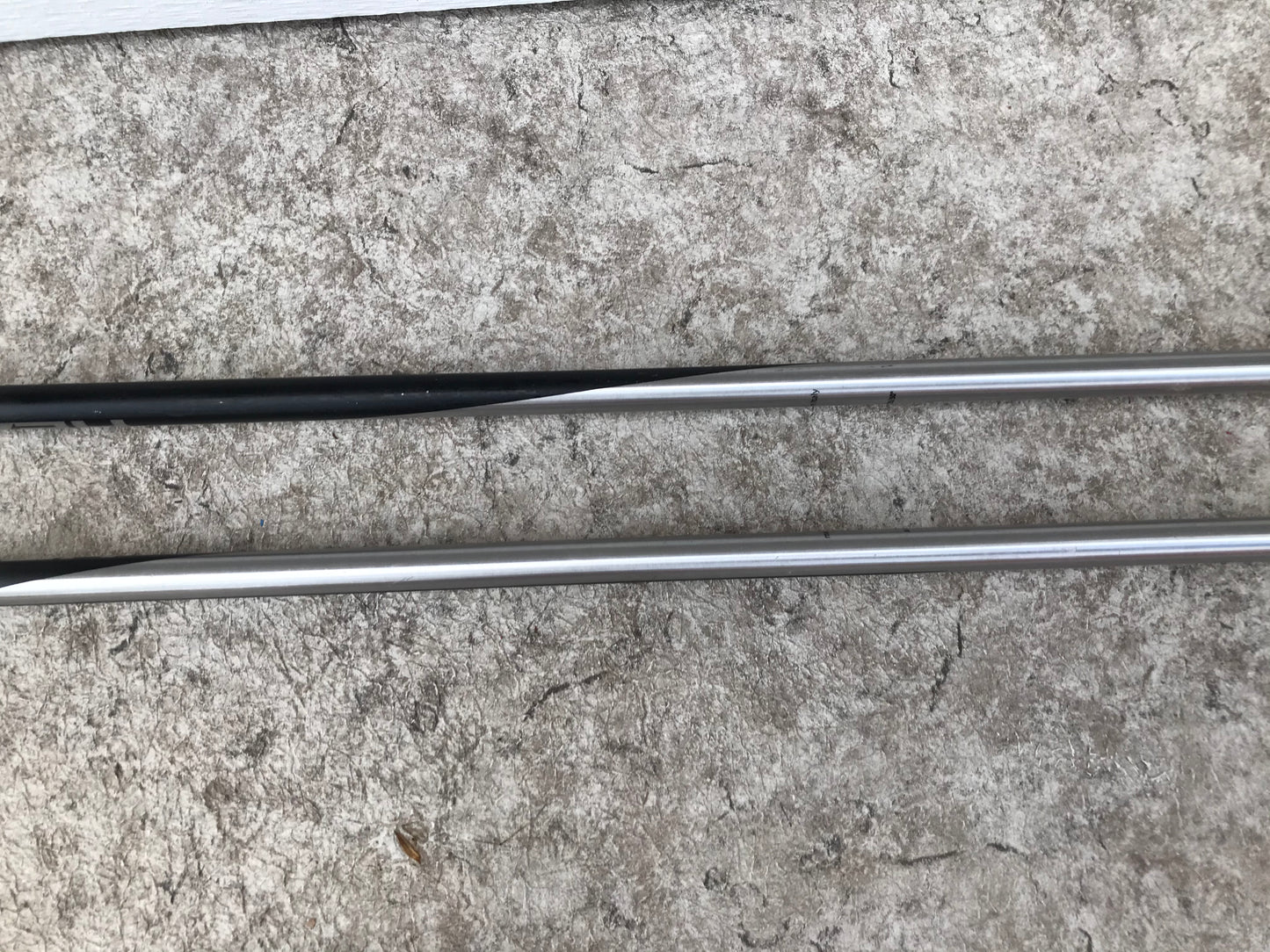 Ski Poles Adult Size 50 inch Head Black Silver Excellent