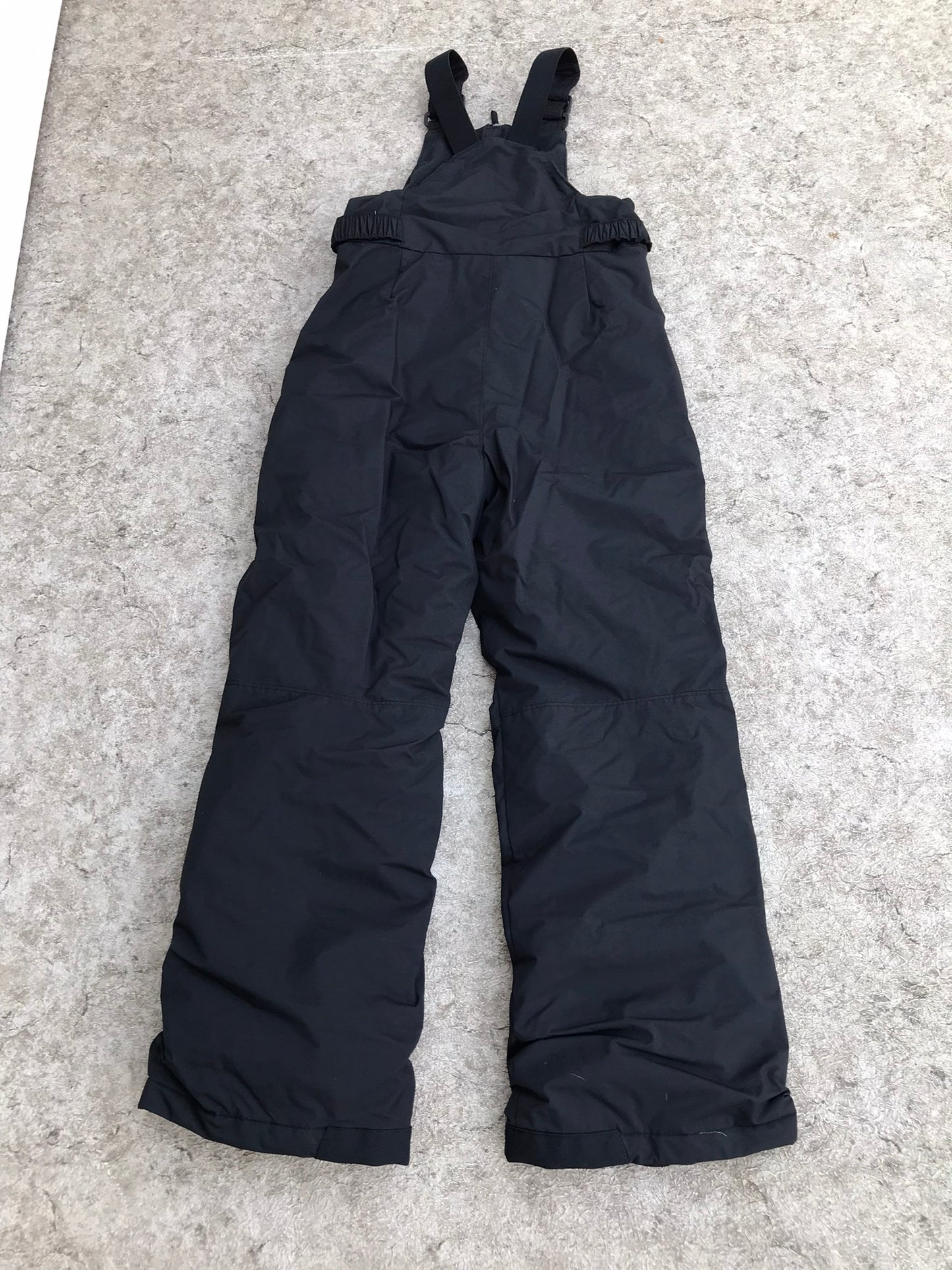 Snow Pants Child Size 10-12 Youth Columbia Black With Bib Excellent