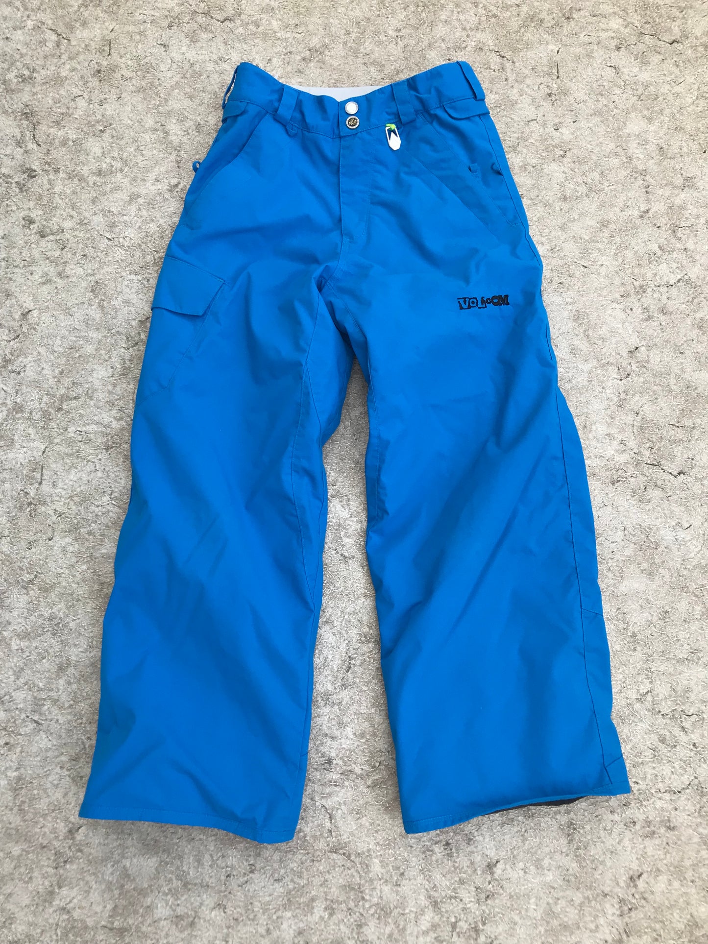 Snow Pants Child Size 14 Youth Volcum Blue Grey Lime Outstanding Quality