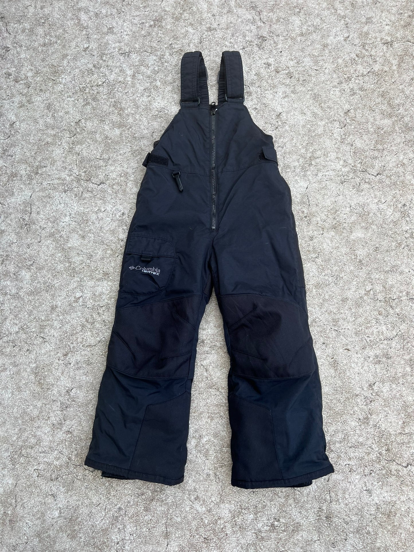 Snow Pants Child Size 4-5 Columbia Black With Bib Excellent