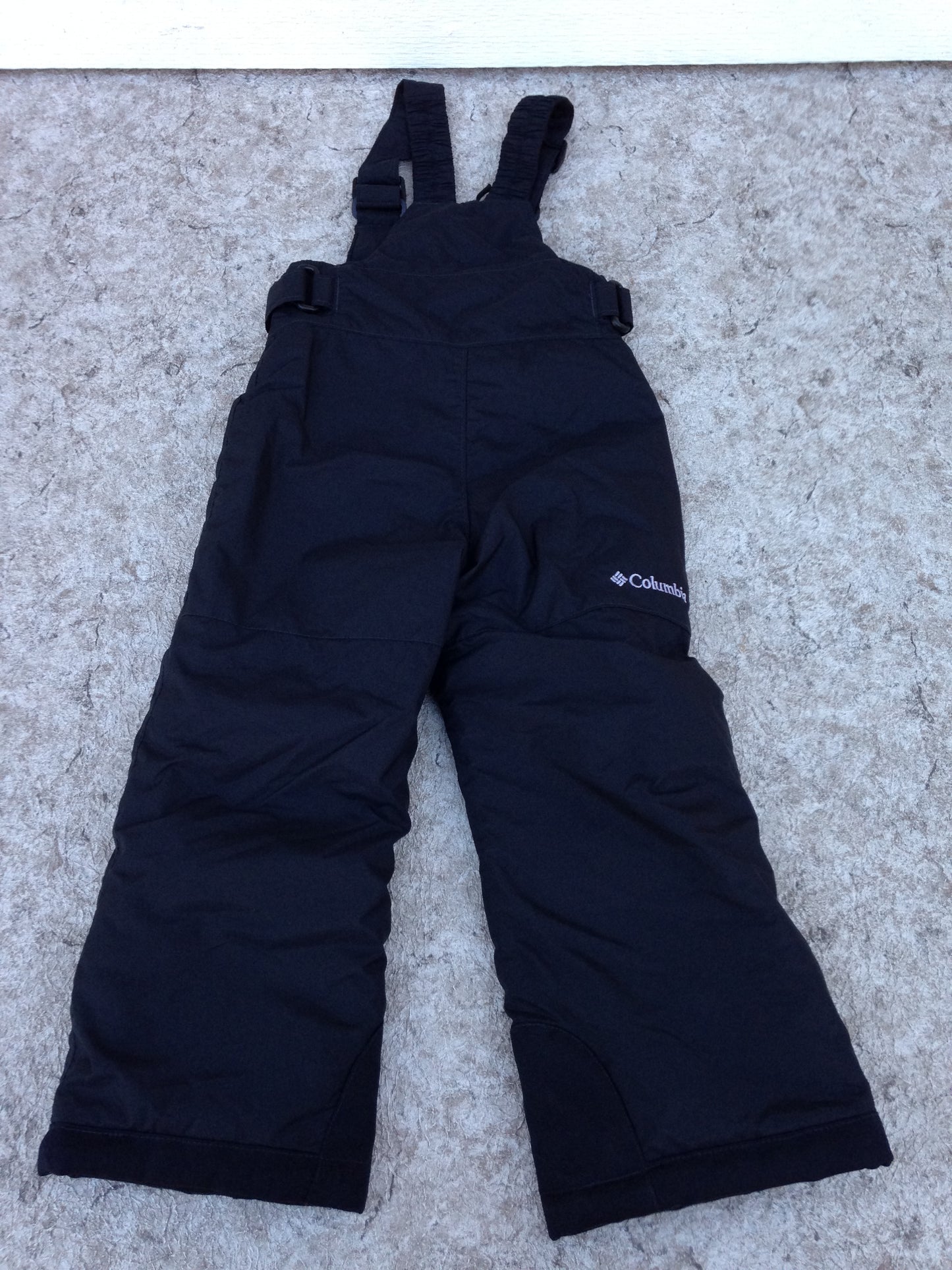 Snow Pants Child Size 4-5 Columbia Black With Bib New Demo Model