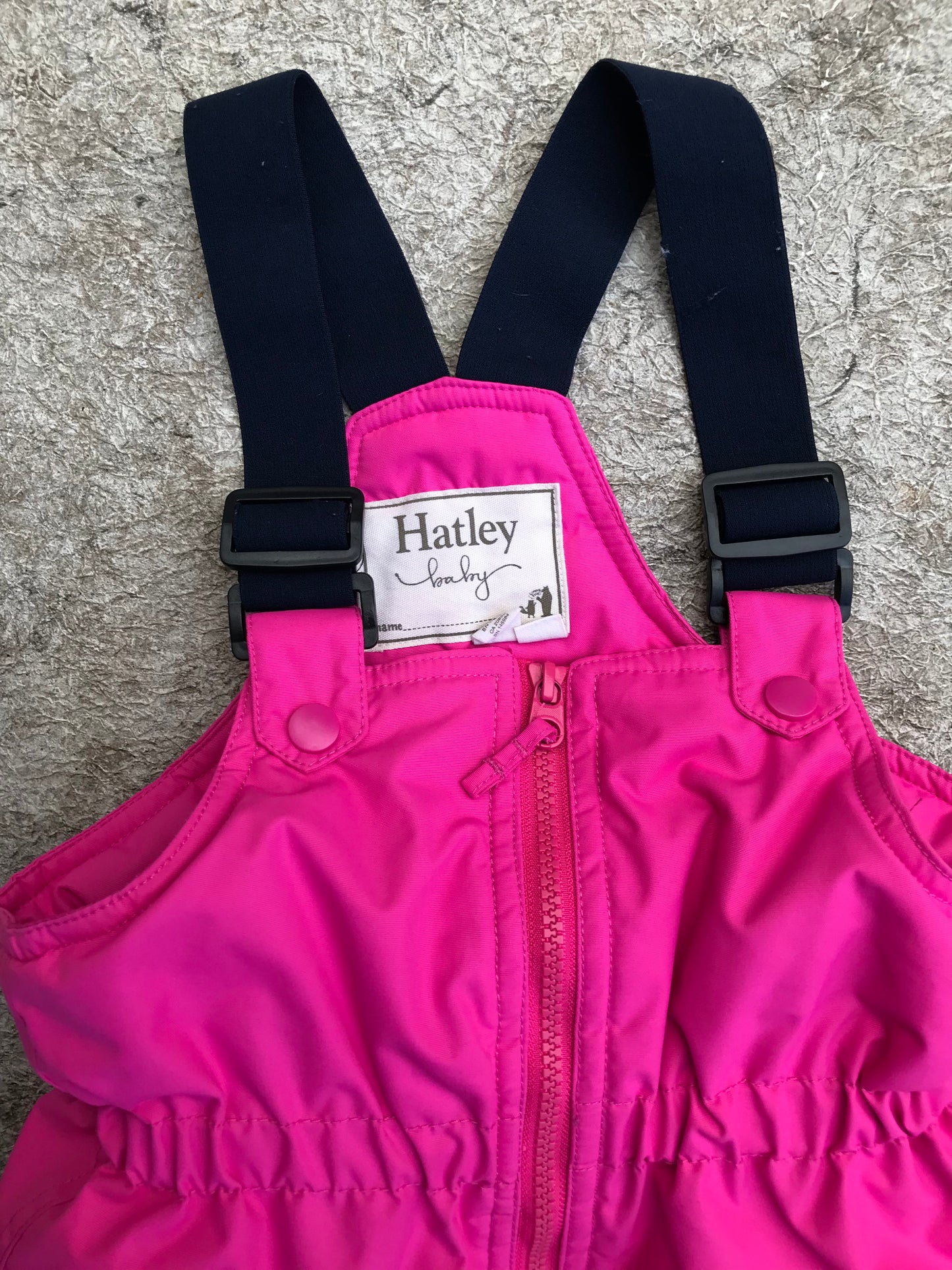 Snow Pants Child Size 5 Hatley Pink With Bib Tiny Bit Wear On Bottom Cuff  Excellent Quality