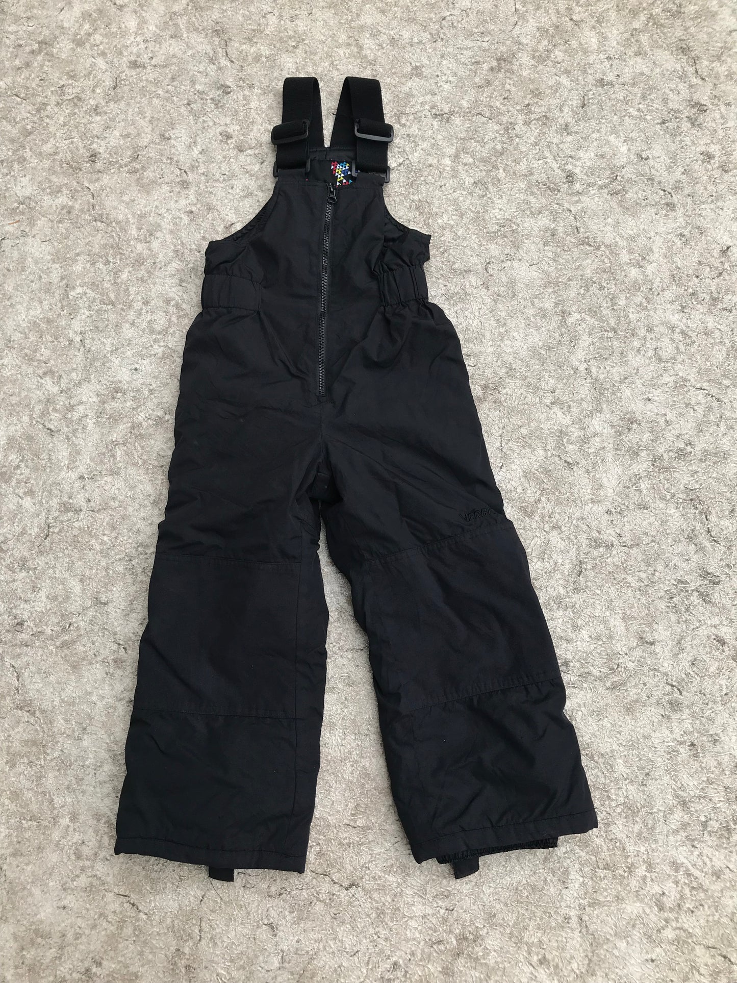 Snow Pants Child Size 5 Verbio Black With Bib Excellent