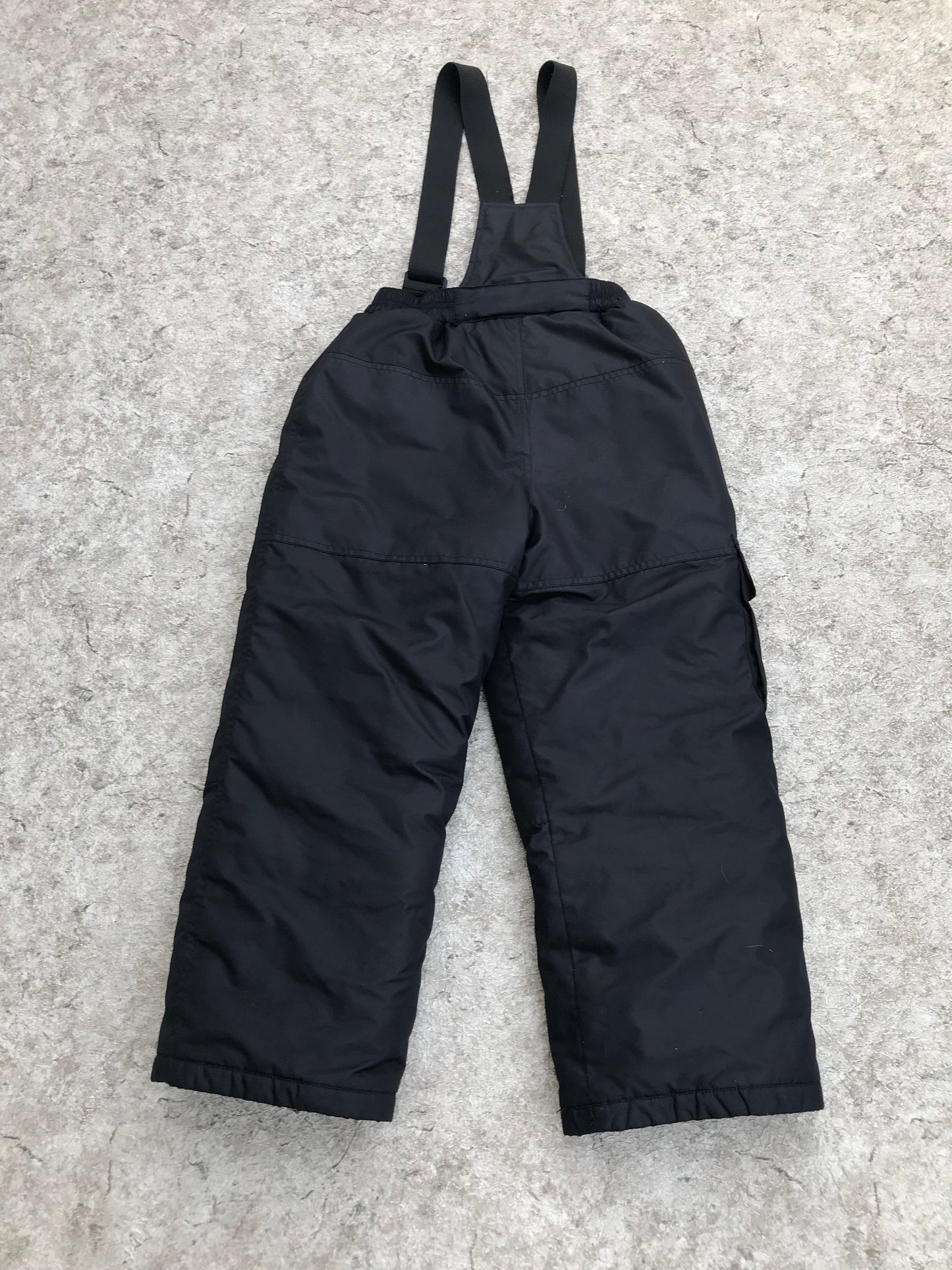 Snow Pants Child Size 6-7 Kermodei Made In Vancouver With Removeable Straps Black Excellent