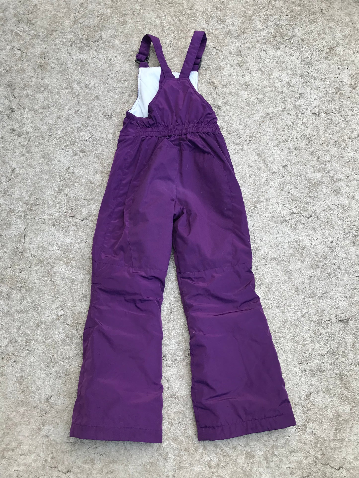 Snow Pants Child Size 7 Lands End Deep Purple With Bib Excellent