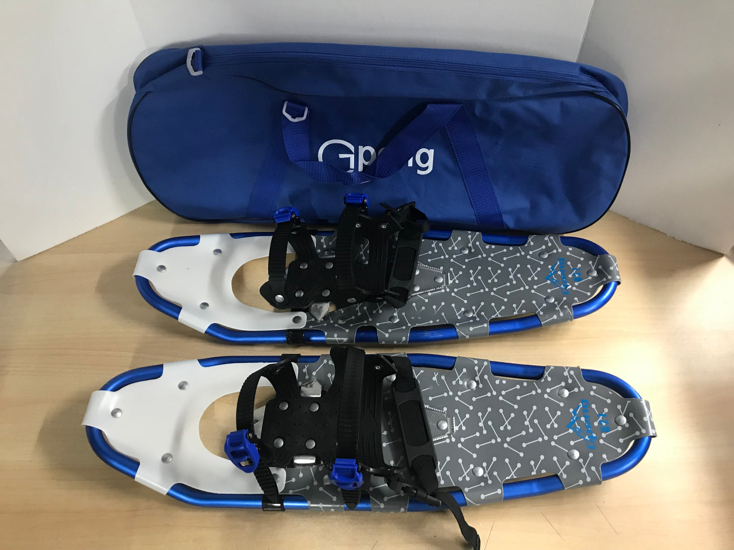 Snowshoes Adult Size 27 inch 160-235 Lb Blue Grey Excellent