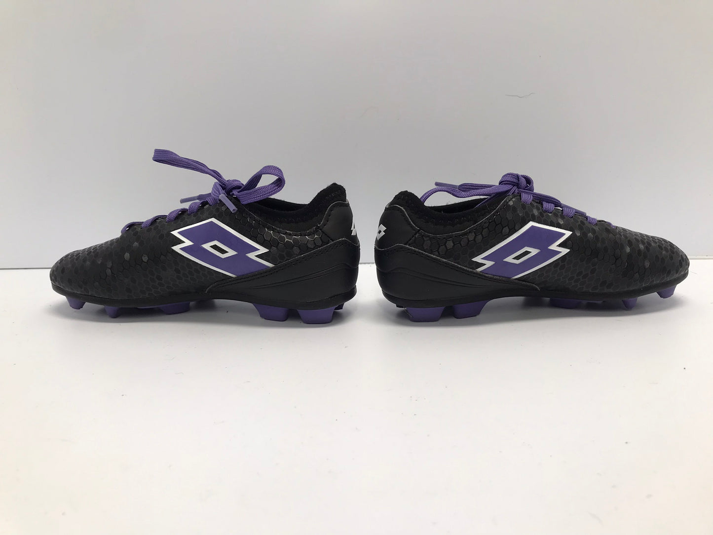 Soccer Shoes Cleats Child Size 12 Lotto Black Purple As New