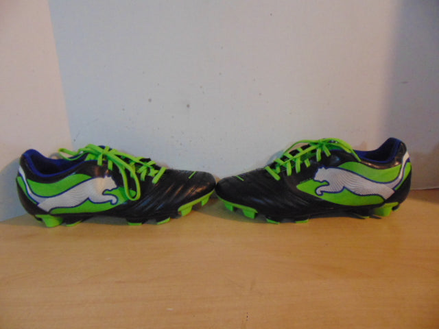 Soccer Shoes Cleats Men's Size 8.5 Puma Green Black Blue