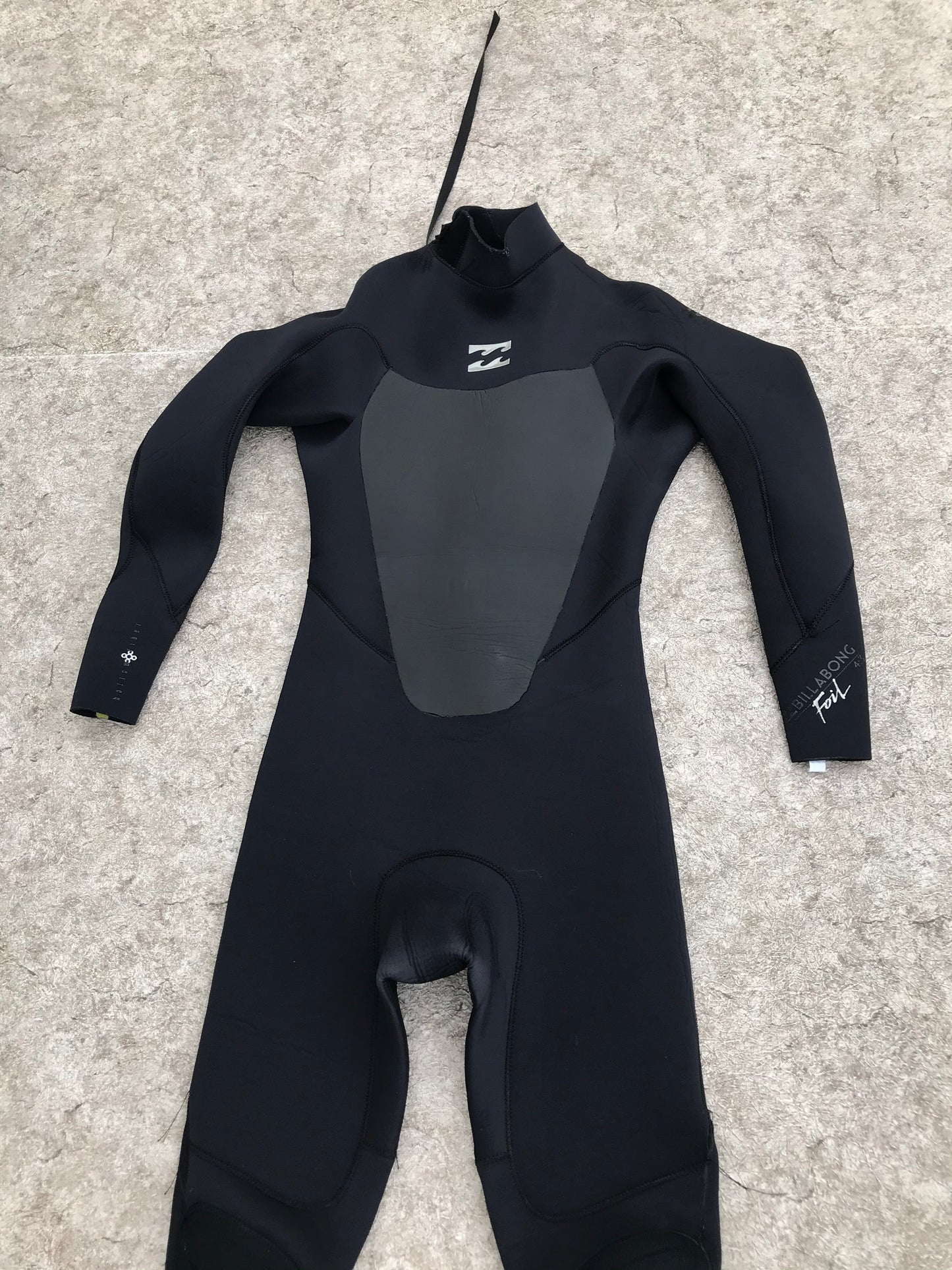 Wetsuit Men's Ladies Size Medium Full Billabong 4-3 Neoprene Black Surf Ski