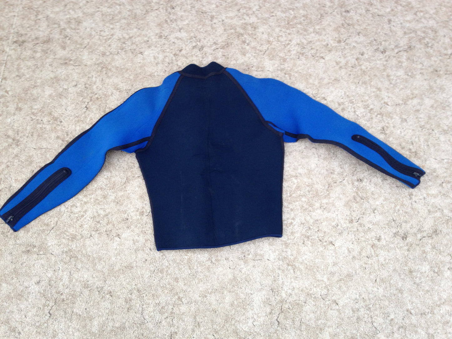 Wetsuit Men's Size Medium Jacket Made To Fit Over A John Blue 2-3 mm