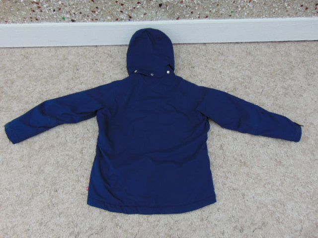 Winter Coat Child Size 12 Helly Hansen Snowboarding With Snow Belt Marine Blue Red Excellent Quality