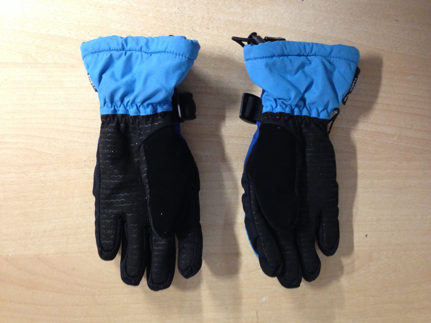 Winter Gloves and Mitts Child Size 7-9 O'neill Blue Black Excellent Snowboarding