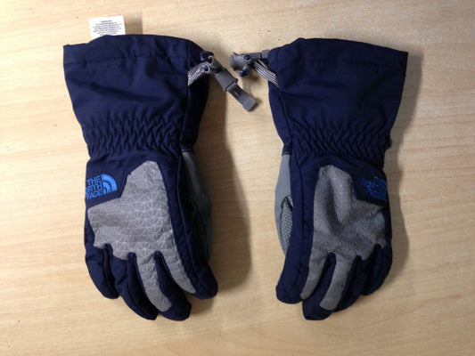 Winter Gloves and Mitts Child Size 6-8 The North Face Blue Grey As New