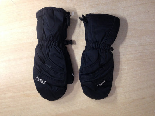 Winter Gloves and Mitts Child Size 7-10 Head Black Snowboarding Excellent