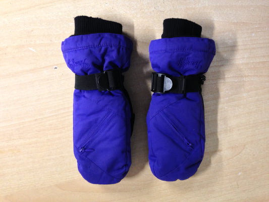 Winter Gloves and Mitts Child Size 6-8 Firefly Purple Black New Demo Model Snowboarding