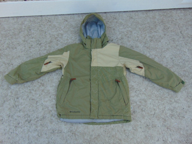 Winter Coat Child Size 10-12 Columbia Sage With Snow Belt Snowboarding