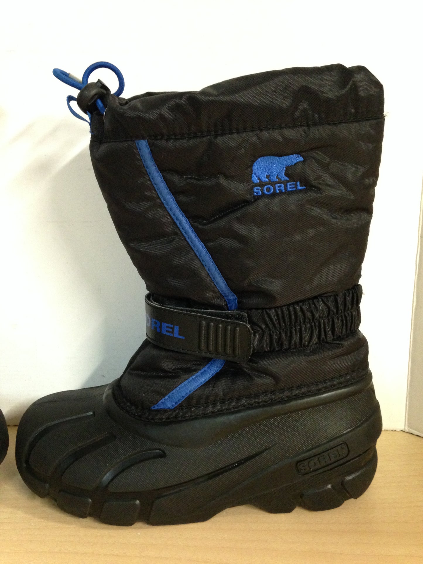 Winter Boots Child Size 2 Sorel With Liner Blue Black Excellent