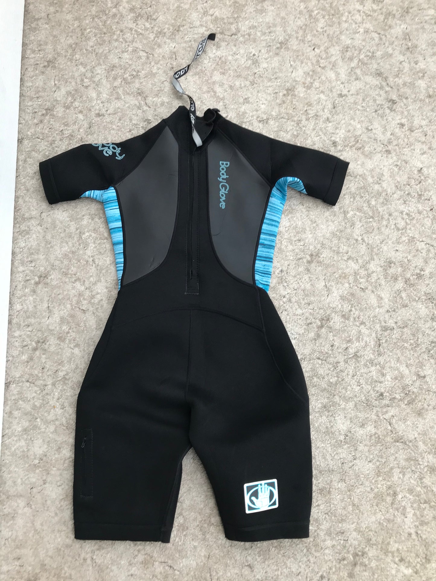 Wetsuit Ladies Size 9-10 Body Glove 2-3 mm Teal Blue Black Excellent