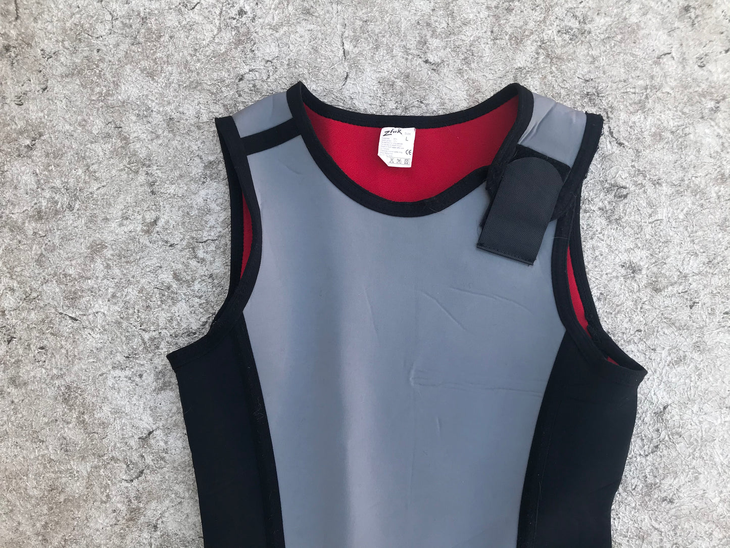 Wetsuit Men's Size Large Surf John Black Grey Red 2-3 mm Neoprene