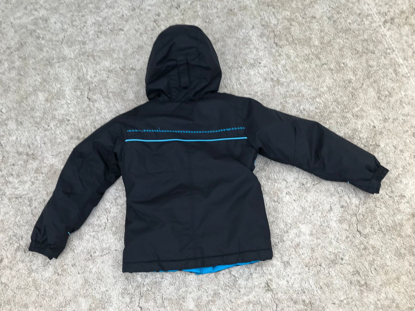 Winter Coat Child Size 6 X Columbia Waterproof Black Blue Excellent