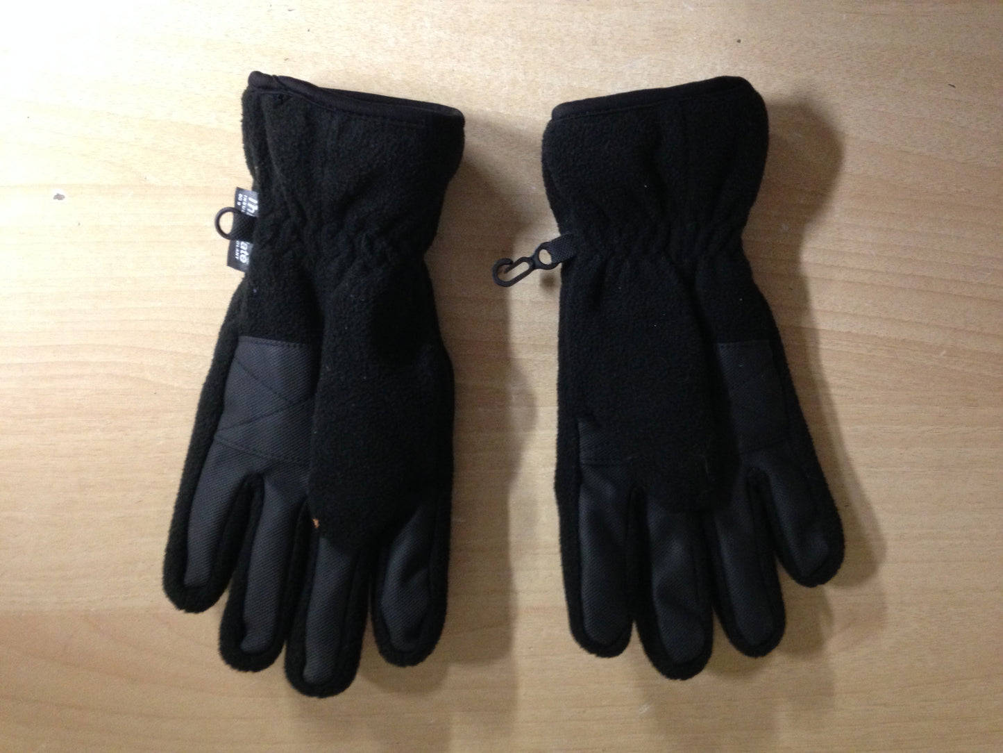 Winter Gloves and Mitts Child Size 8-12 Black Fleece Excellent